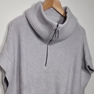 Renuar Light Gray Cowl Neck Sweater